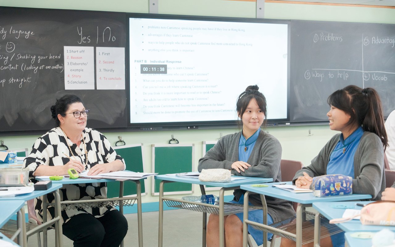 英文的教與學中,學校強調學生「主導者」的角色